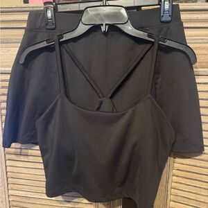 Cute set - Crop Top and Skort Set super sexy. Size XL